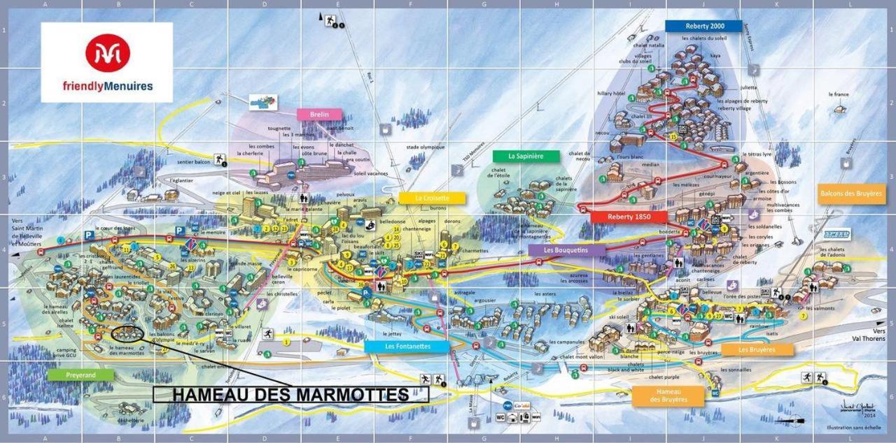 Chalet Ananas, Hameau Des Marmottes Saint-Martin-de-Belleville Esterno foto